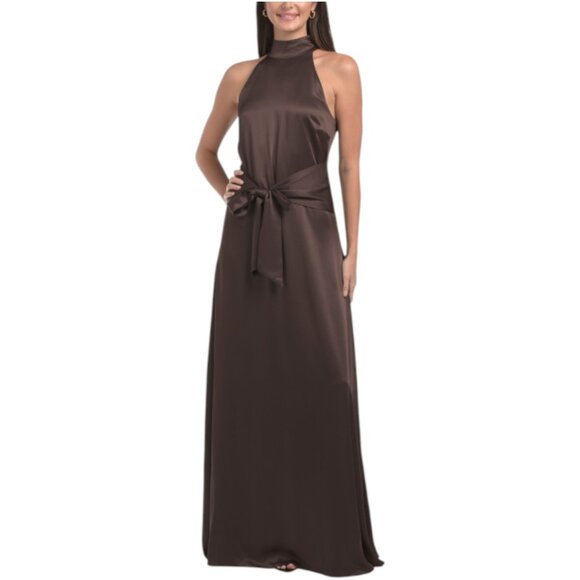 TOCCIN Jocelyn Tie Front Maxi Dress - Picture 1 of 2
